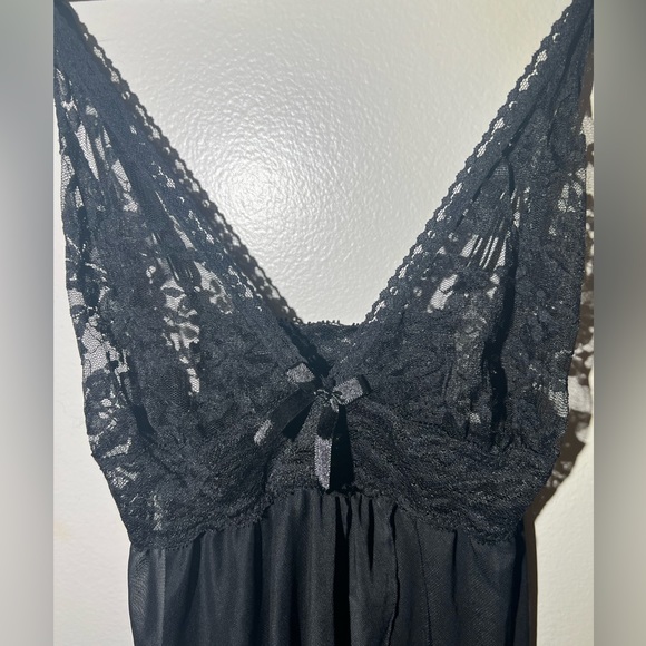 COPY - Hips and curved black mesh night gown 2XL - Picture 2 of 4